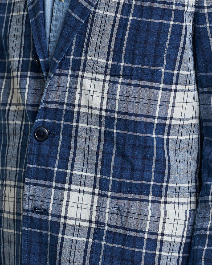 Homme | Blazers | Polo Ralph Lauren | Madras Indigo Checked Sportcoat Blue Multi