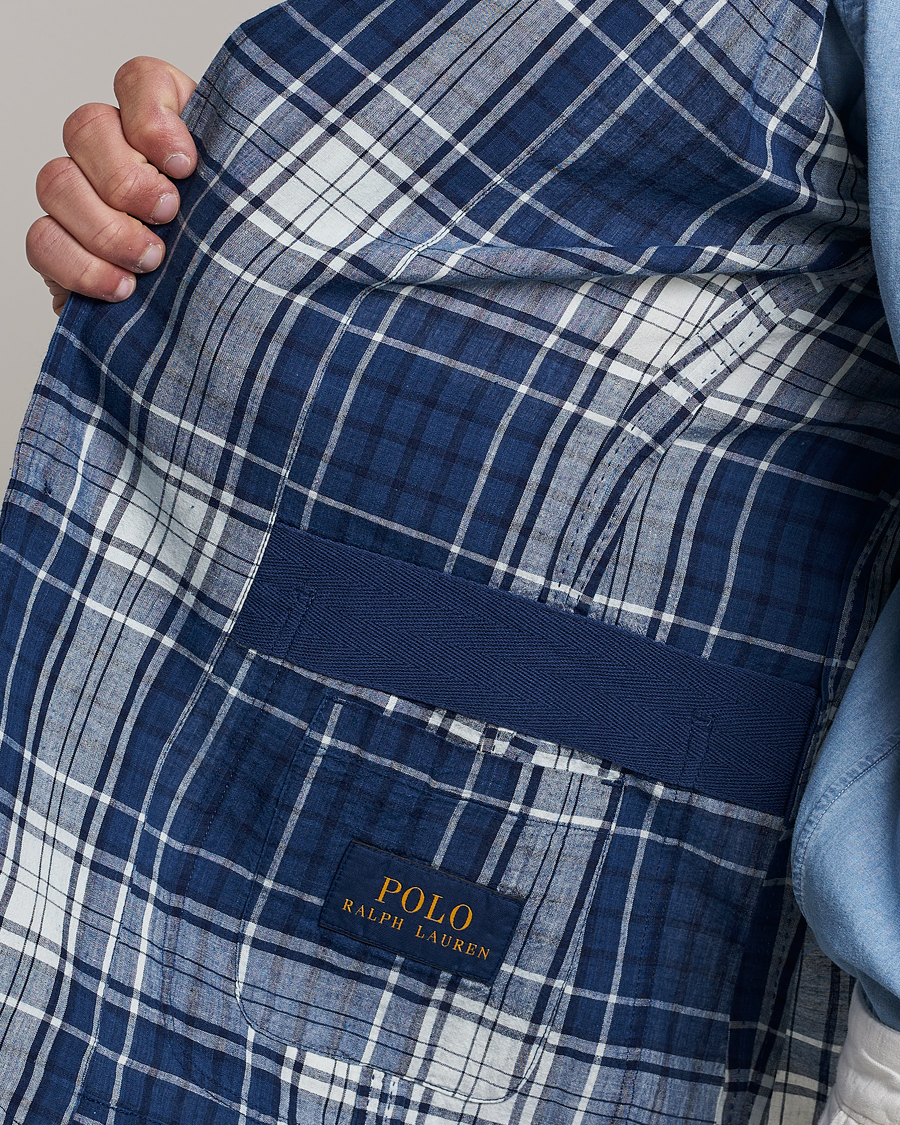 Homme | Blazers | Polo Ralph Lauren | Madras Indigo Checked Sportcoat Blue Multi