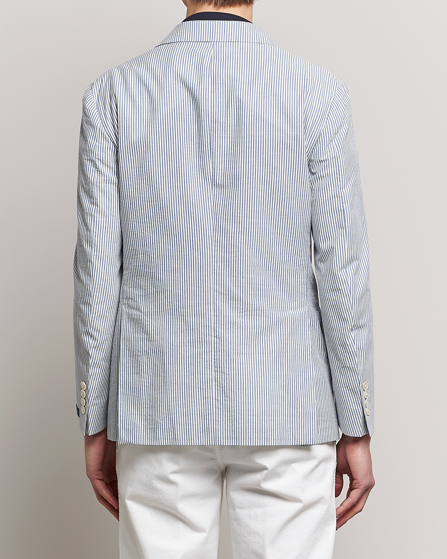 Homme | Blazers | Polo Ralph Lauren | Cotton Seersucker Sportcoat Cream/Antique Blue