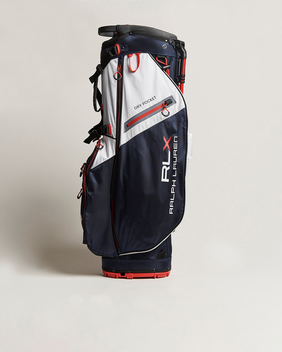 Homme | RLX Ralph Lauren Stand Golf Bag White/Navy | RLX Ralph Lauren | Stand Golf Bag White/Navy