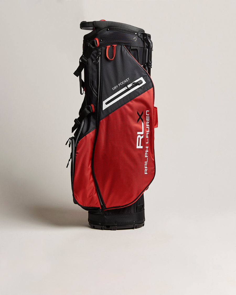 Homme | RLX Ralph Lauren Stand Golf Bag Black/Red | RLX Ralph Lauren | Stand Golf Bag Black/Red