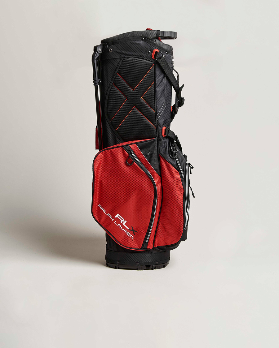 Homme | RLX Ralph Lauren Stand Golf Bag Black/Red | RLX Ralph Lauren | Stand Golf Bag Black/Red