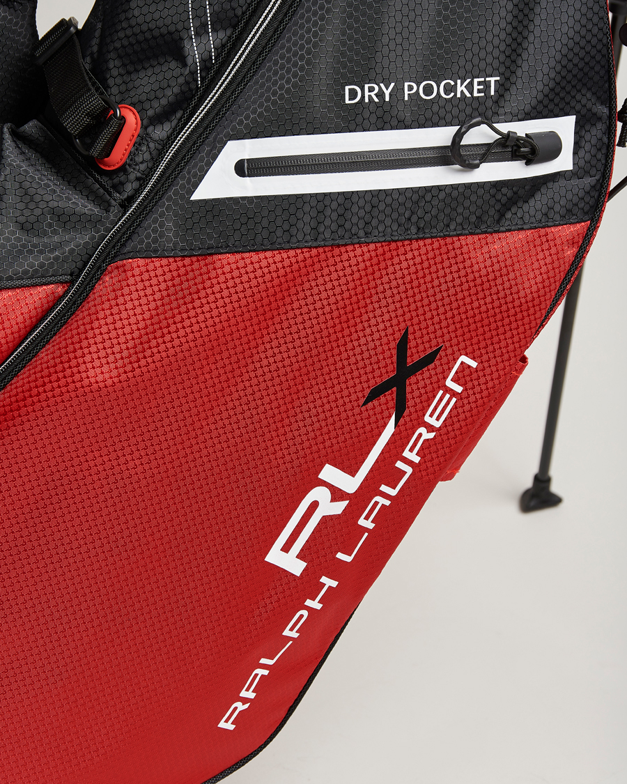 Homme | RLX Ralph Lauren Stand Golf Bag Black/Red | RLX Ralph Lauren | Stand Golf Bag Black/Red