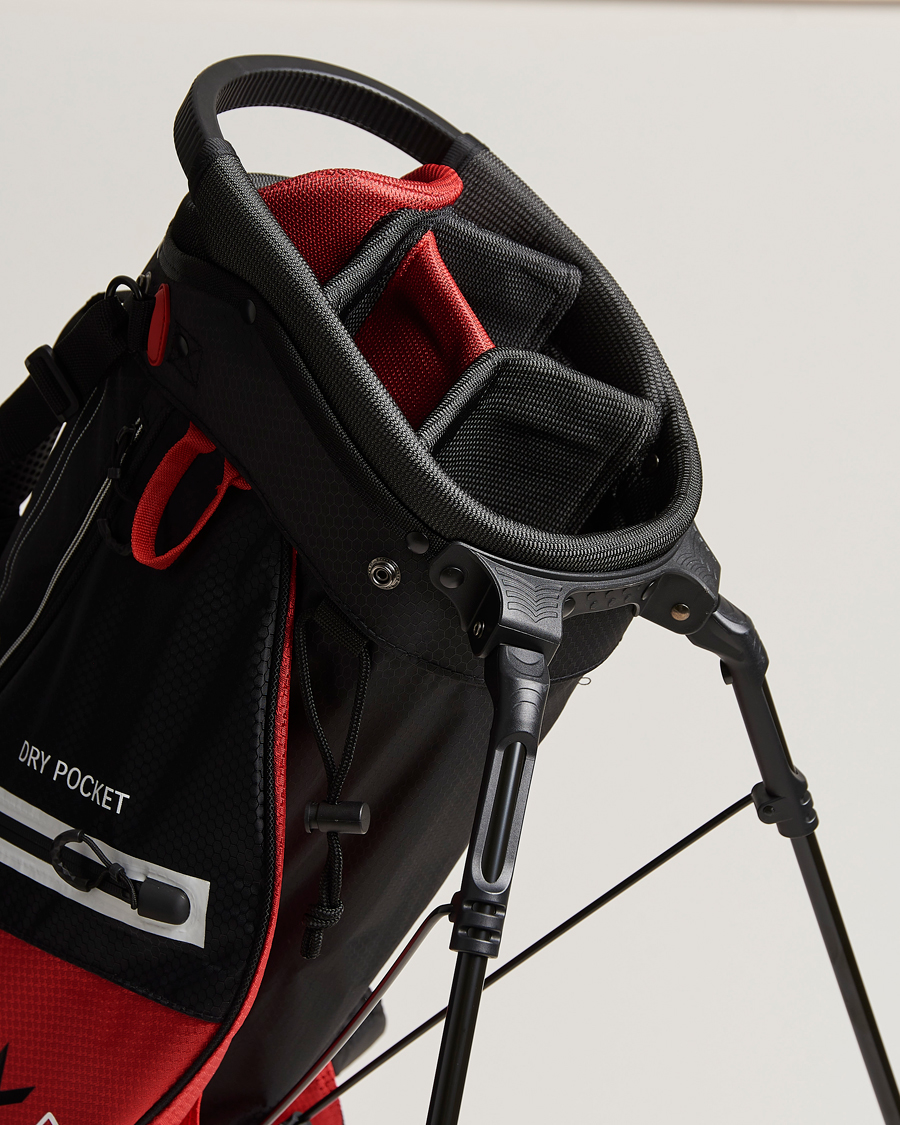 Homme | RLX Ralph Lauren Stand Golf Bag Black/Red | RLX Ralph Lauren | Stand Golf Bag Black/Red