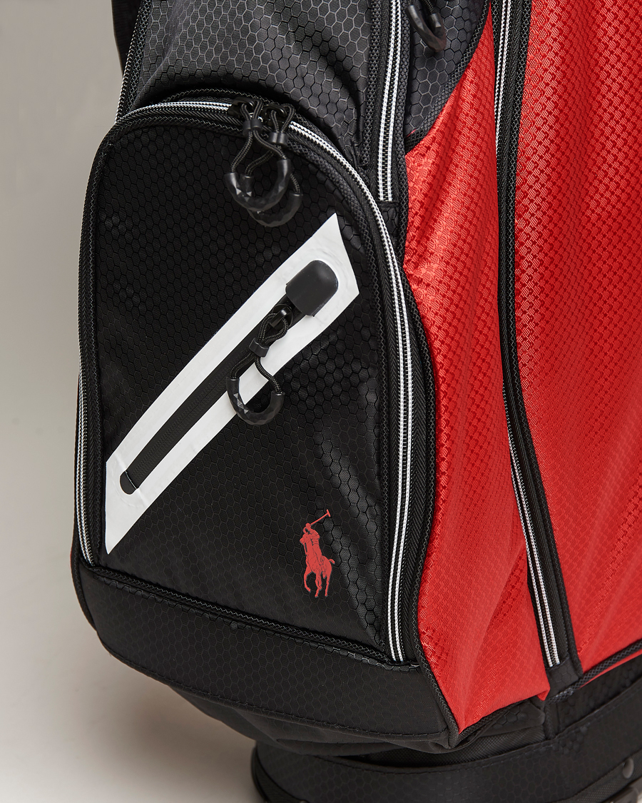 Homme | RLX Ralph Lauren Stand Golf Bag Black/Red | RLX Ralph Lauren | Stand Golf Bag Black/Red