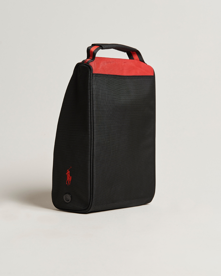 Homme |  | RLX Ralph Lauren | Golf Shoe Bag Black/Red