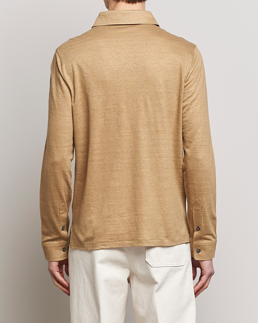 Homme | Pulls Et Tricots | Ralph Lauren Purple Label | Linen Jersey Popover Icon Khaki