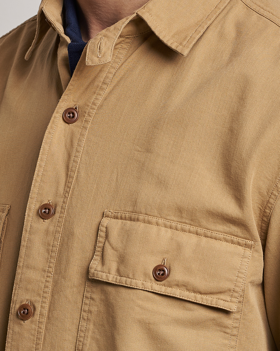 Homme | Chemises | Ralph Lauren Purple Label | Cotton Explorer Shirt Khaki