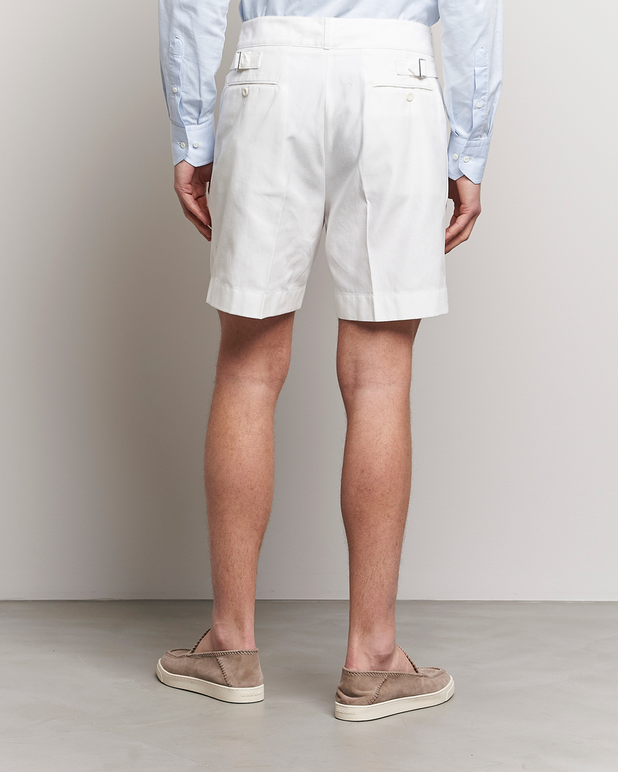 Homme | Shorts | Ralph Lauren Purple Label | High Waist Linen Shorts Ivory