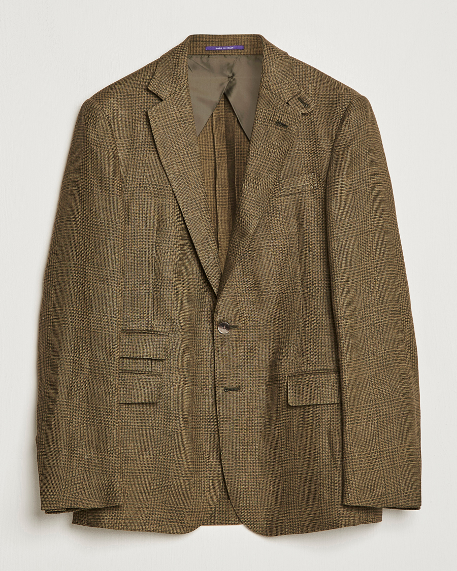 Homme | Manteaux Et Vestes | Ralph Lauren Purple Label | Herringbone Wool Jacket Sage Green