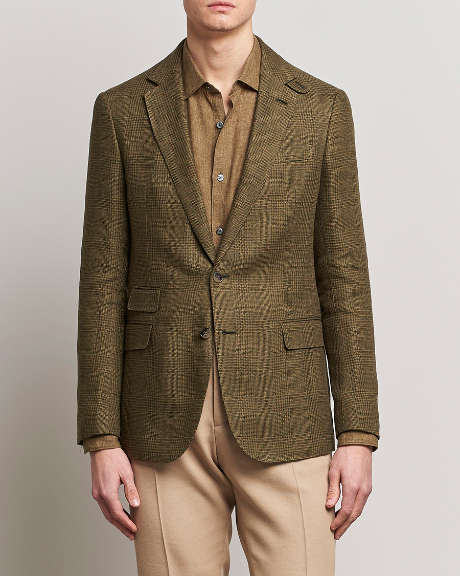 Homme | Manteaux Et Vestes | Ralph Lauren Purple Label | Herringbone Wool Jacket Sage Green
