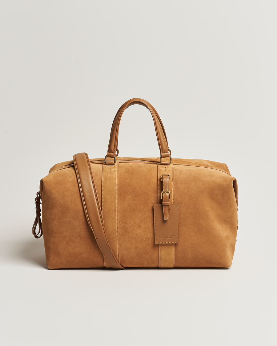 Homme | Ralph Lauren Purple Label Large Suede Duffelbag Fawn | Ralph Lauren Purple Label | Large Suede Duffelbag Fawn