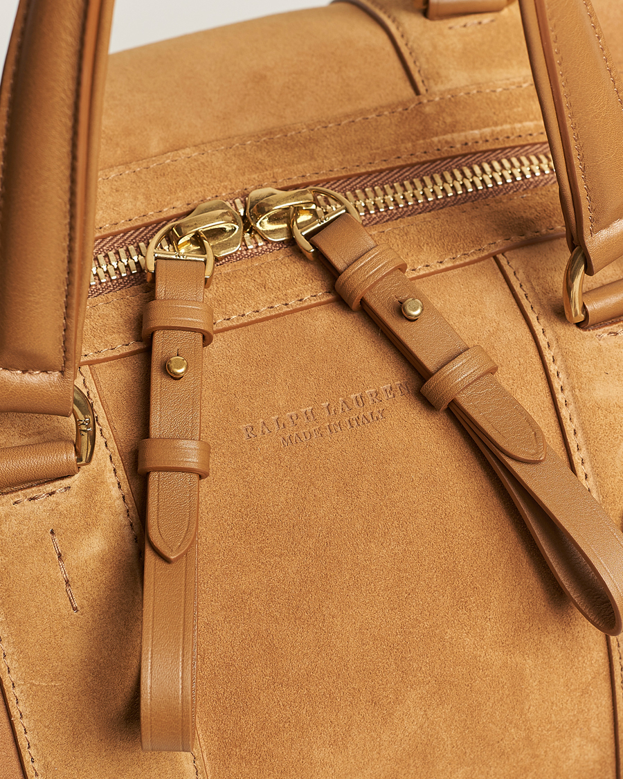 Homme | Ralph Lauren Purple Label Large Suede Duffelbag Fawn | Ralph Lauren Purple Label | Large Suede Duffelbag Fawn
