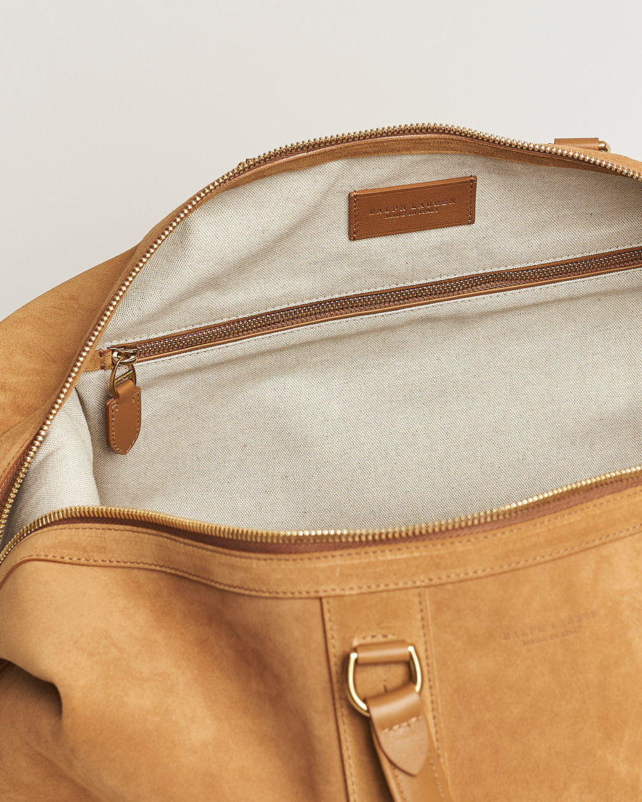 Homme | Ralph Lauren Purple Label Large Suede Duffelbag Fawn | Ralph Lauren Purple Label | Large Suede Duffelbag Fawn