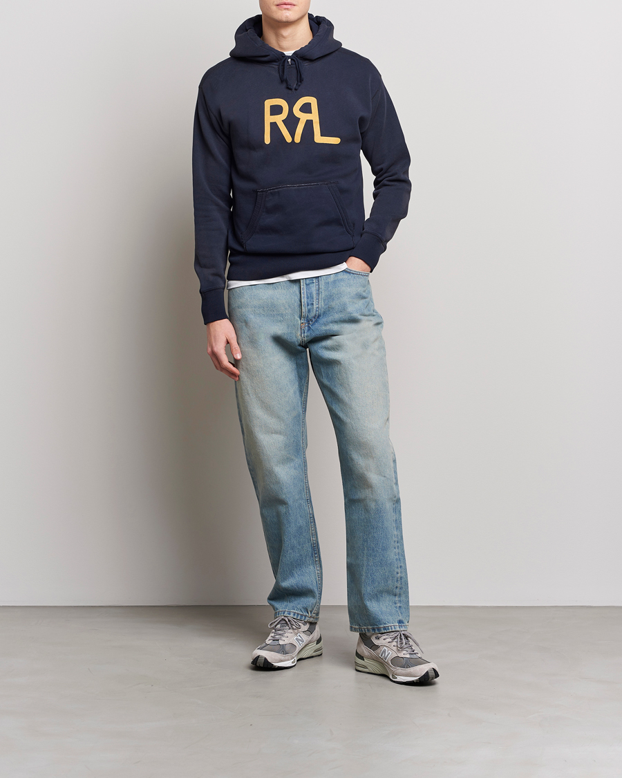 Homme | Pulls Et Tricots | RRL | Hooded Pullover Faded Navy