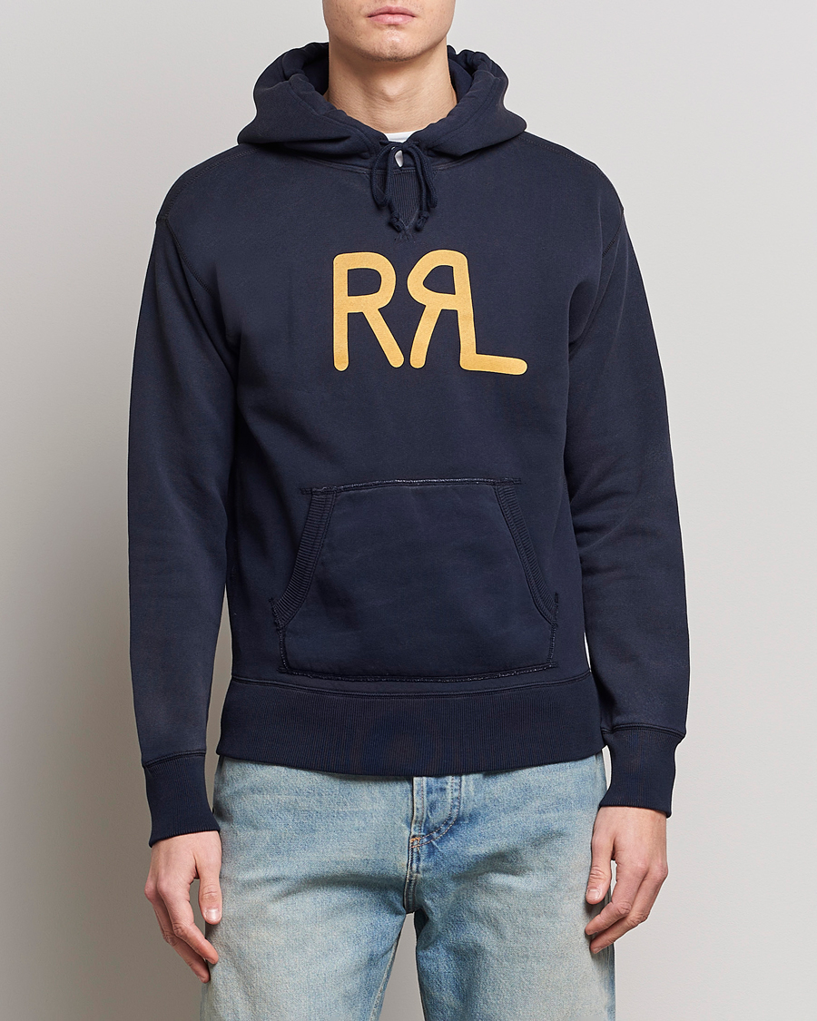 Homme | Pulls Et Tricots | RRL | Hooded Pullover Faded Navy
