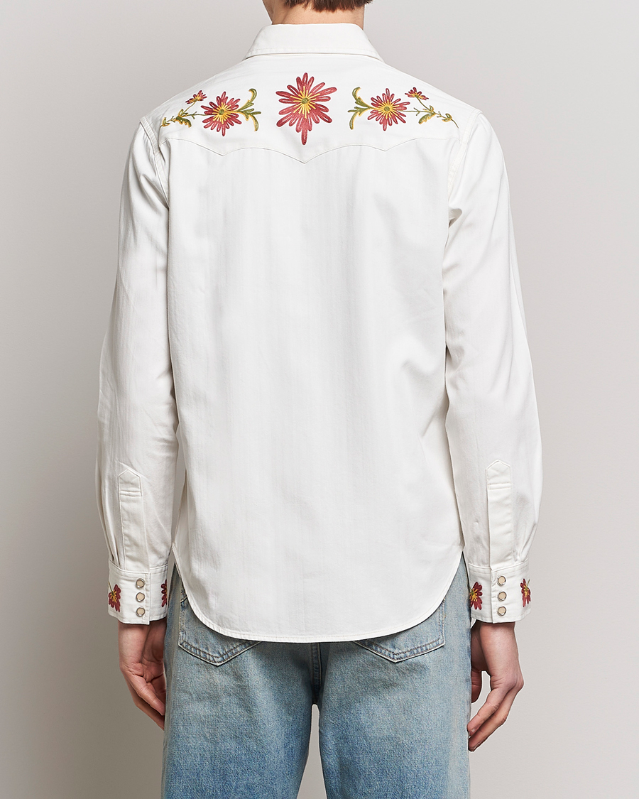 Homme | Chemises | RRL | Sawtooth Western Embroidered Shirt White Wash