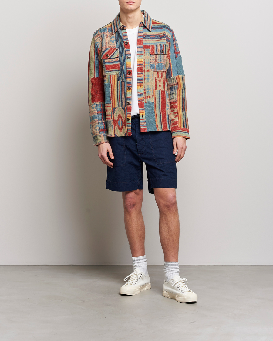 Homme | Chemises | RRL | Limited Patchwork Workshirt Red Multi