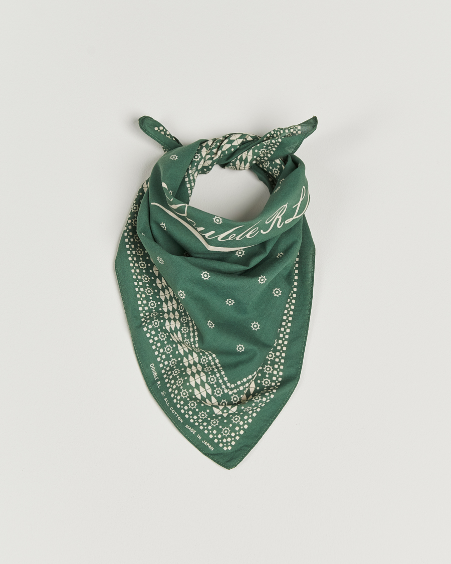 Homme | RRL Benson Bandana Faded Green | RRL | Benson Bandana Faded Green