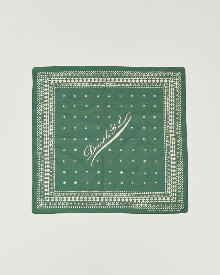 Homme | RRL Benson Bandana Faded Green | RRL | Benson Bandana Faded Green