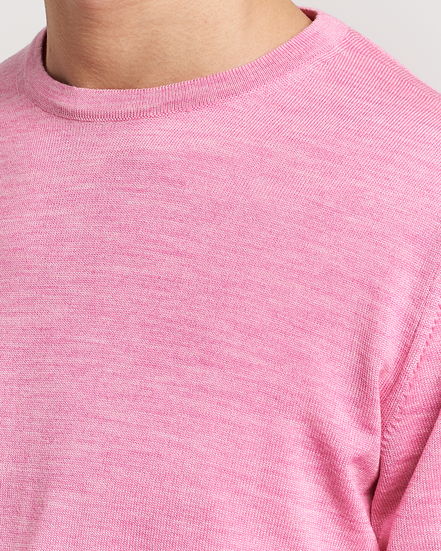 Homme | Pulls Et Tricots | Stenströms | Merino Crew Neck Pink