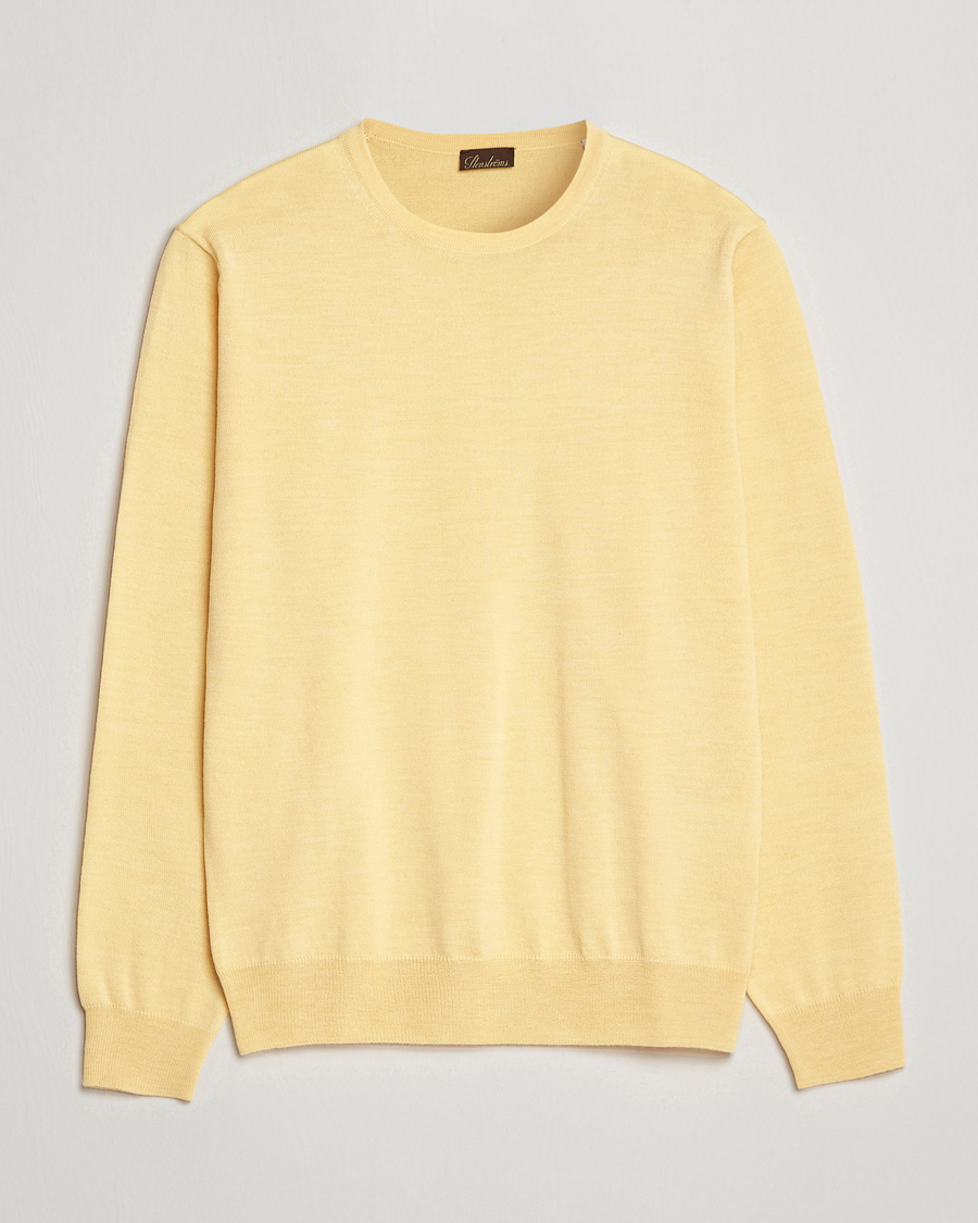 Homme | Pulls Et Tricots | Stenströms | Merino Crew Neck Yellow