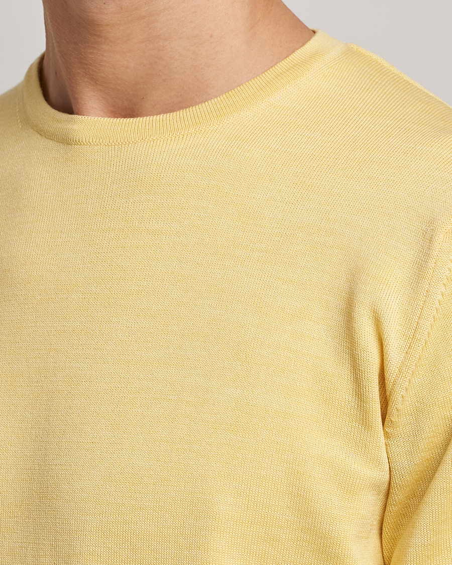 Homme | Pulls Et Tricots | Stenströms | Merino Crew Neck Yellow