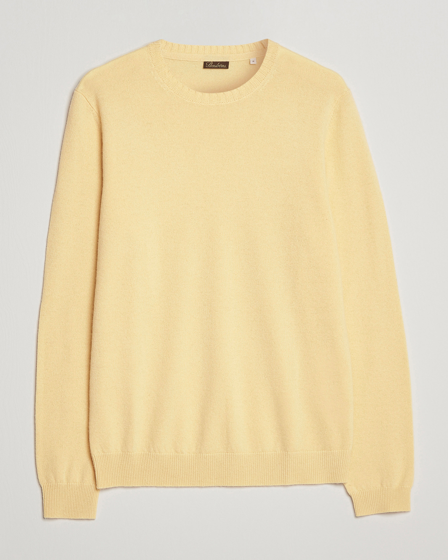 Homme | Pulls Et Tricots | Stenströms | Cashmere Crew Neck Yellow