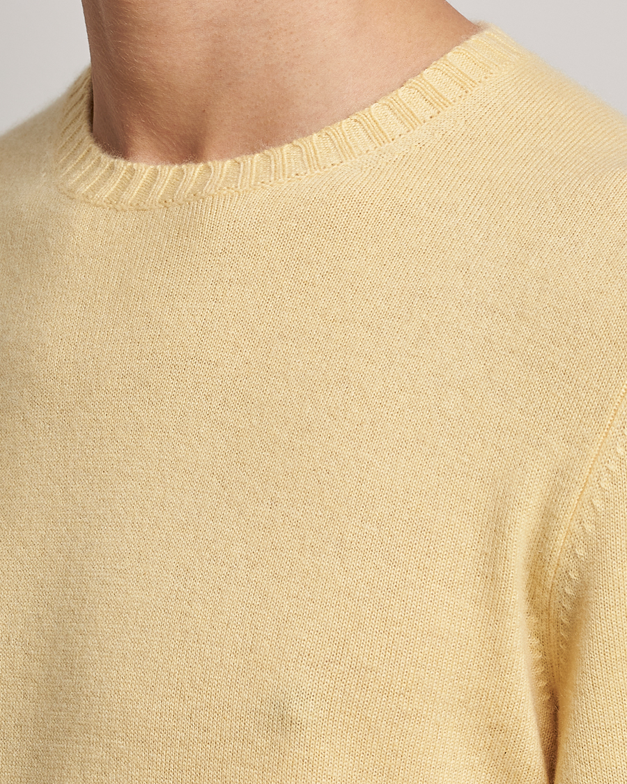 Homme | Pulls Et Tricots | Stenströms | Cashmere Crew Neck Yellow