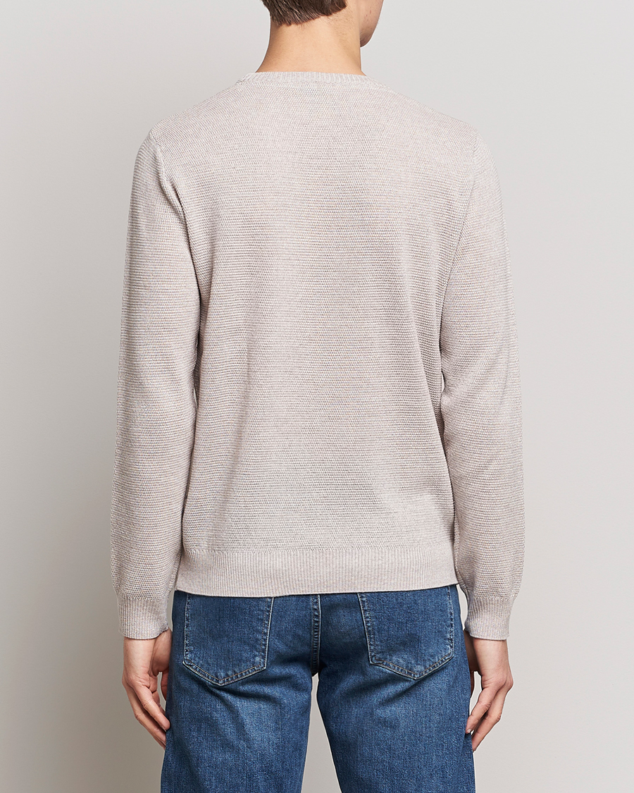 Homme | Pulls Et Tricots | Stenströms | Textured Merino Crew Neck Beige