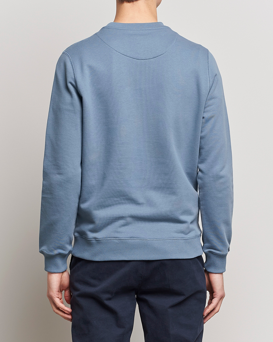 Homme | Pulls Et Tricots | Stenströms | Cotton Collage Crew Neck Blue
