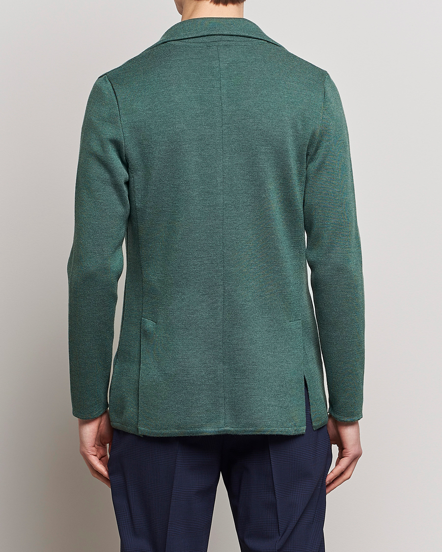 Homme | Blazers | Stenströms | Knitted Merino Blazer Green