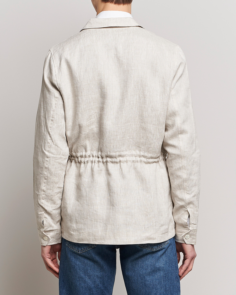 Homme | Manteaux Et Vestes | Stenströms | Linen Field Jacket Beige