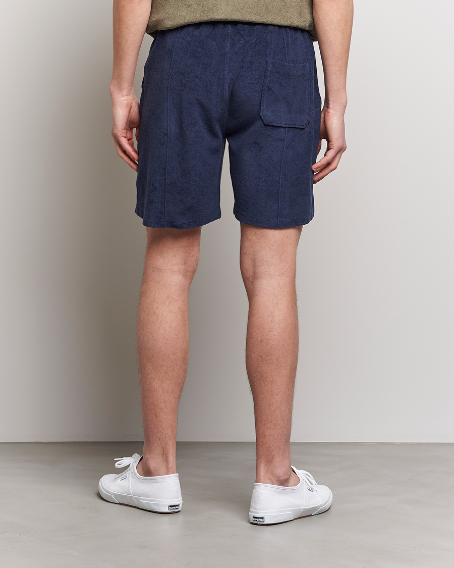 Homme | Shorts | Stenströms | Terry Cotton Shorts Navy