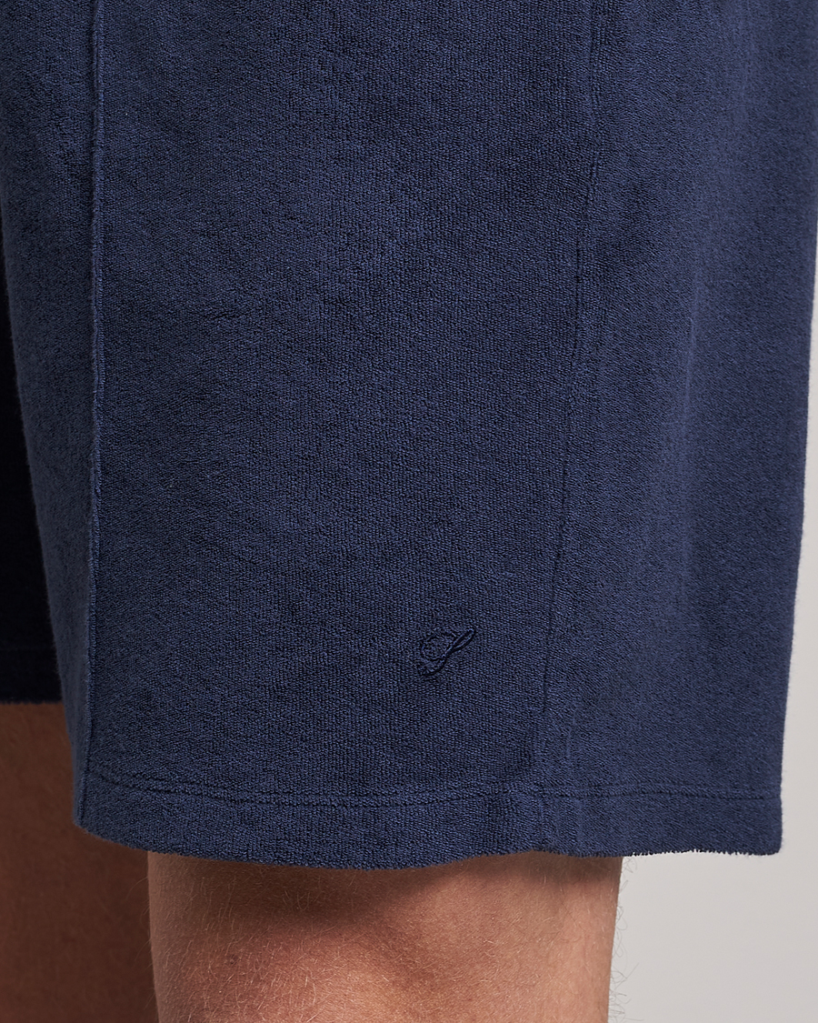 Homme | Shorts | Stenströms | Terry Cotton Shorts Navy
