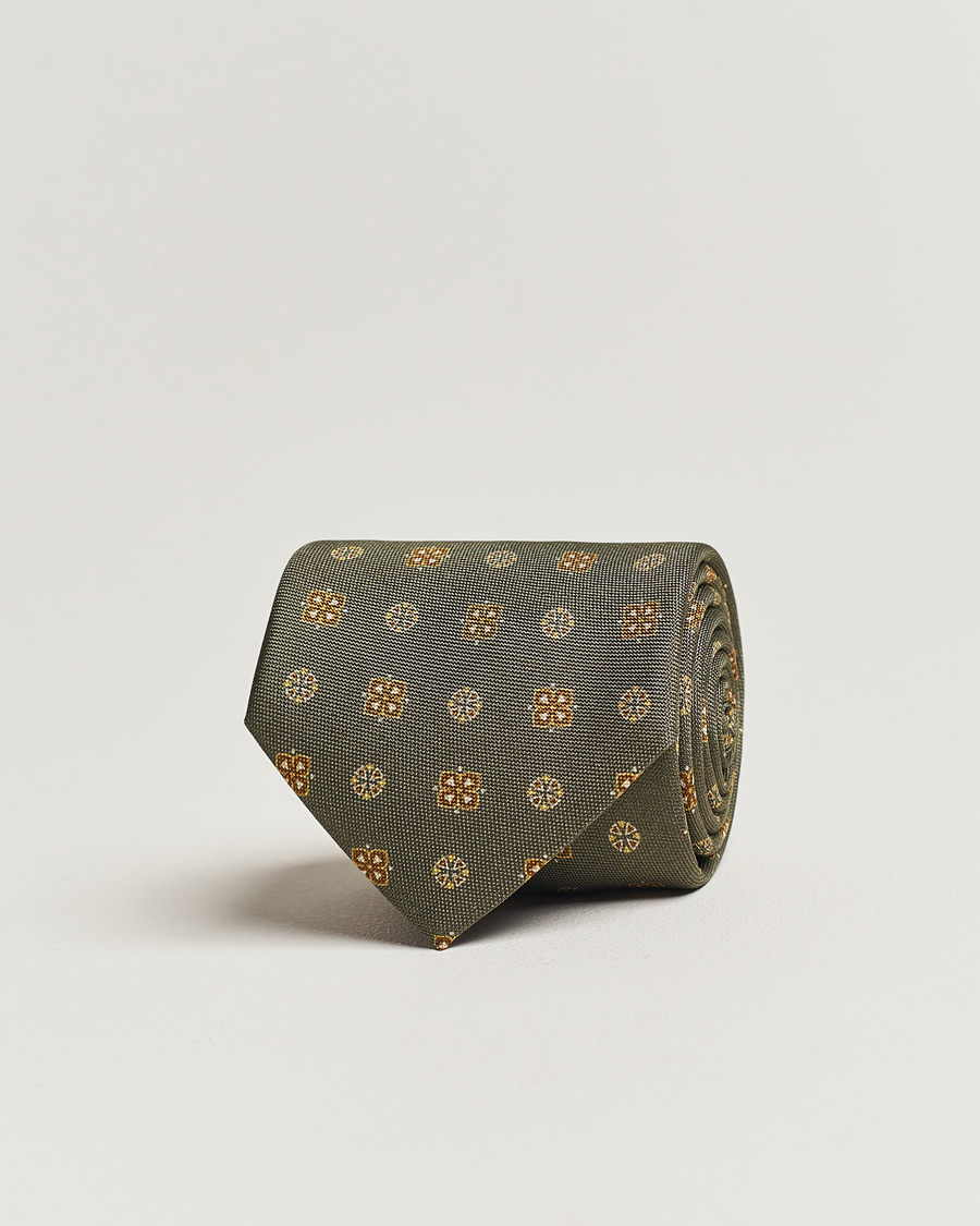 Homme | Stenströms Printed Silk Tie Grey | Stenströms | Printed Silk Tie Grey