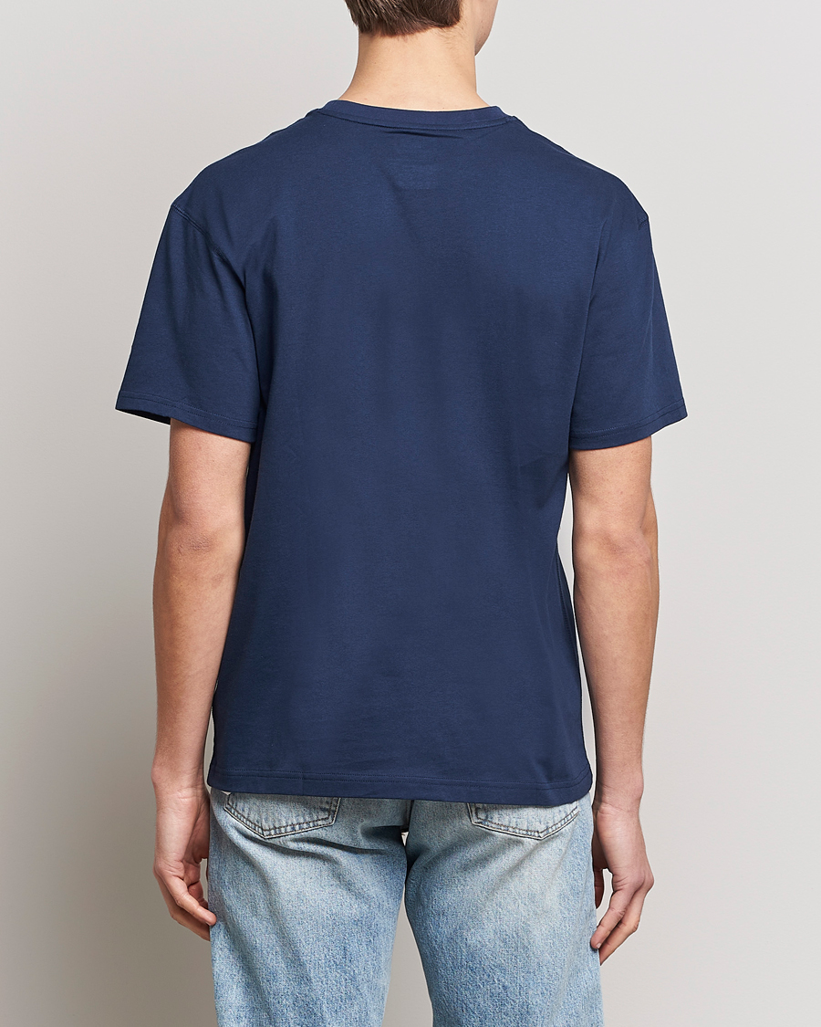 Homme | T-shirts | New Balance | Cotton T-Shirt Natural Indigo