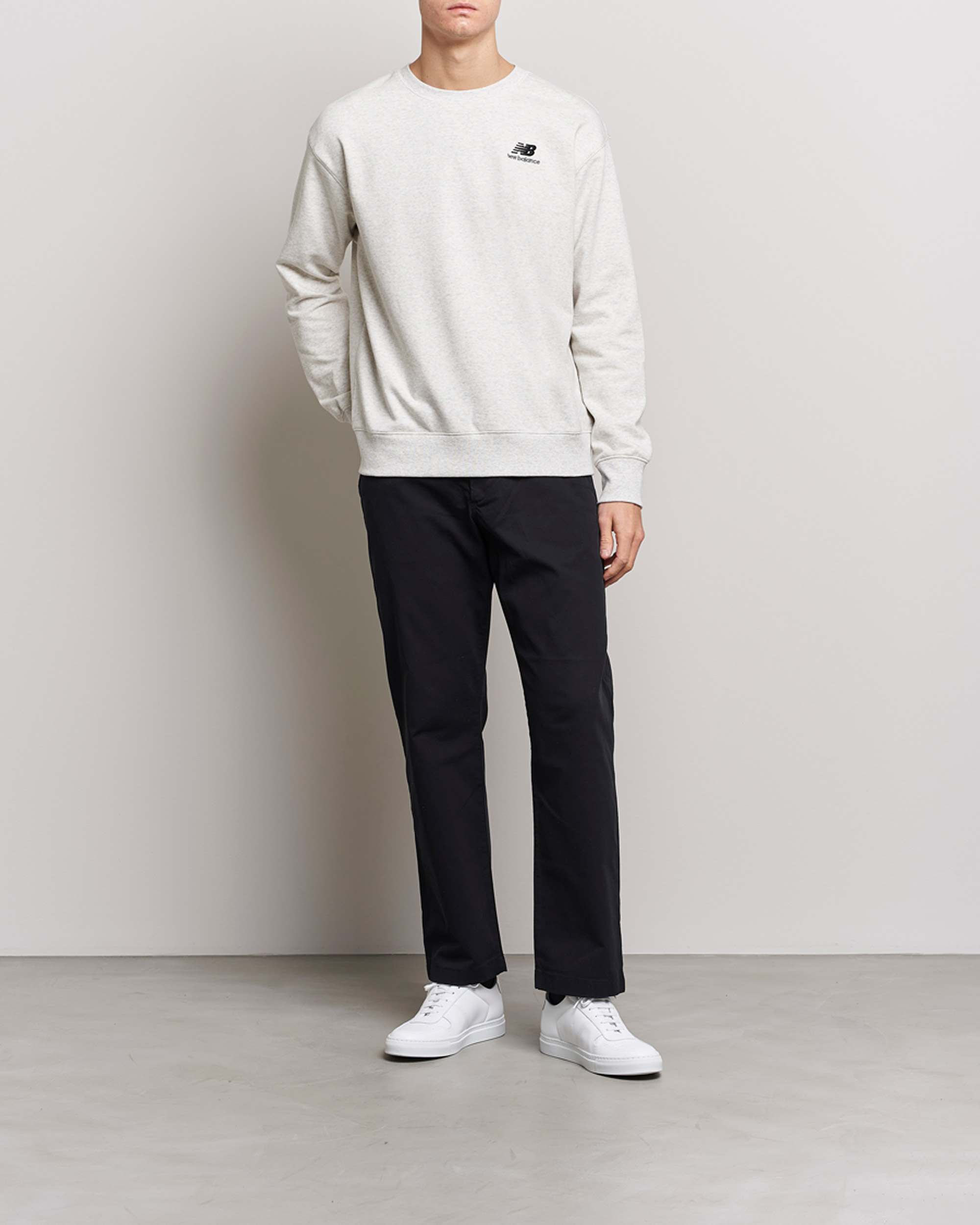 Homme | Pulls Et Tricots | New Balance | French Terry Sweatshirt Sea Salt Heather