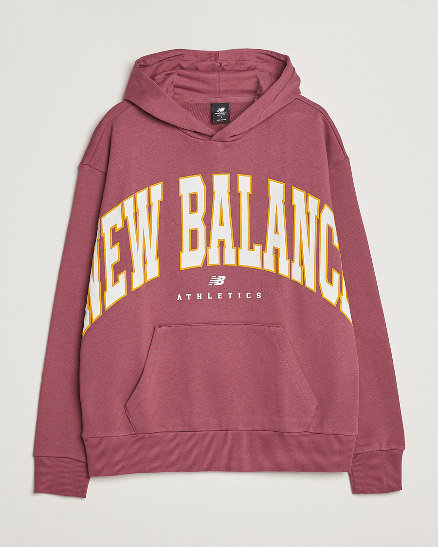 Homme | Pulls Et Tricots | New Balance | Athletics Warped Hoodie Washed Burgundy