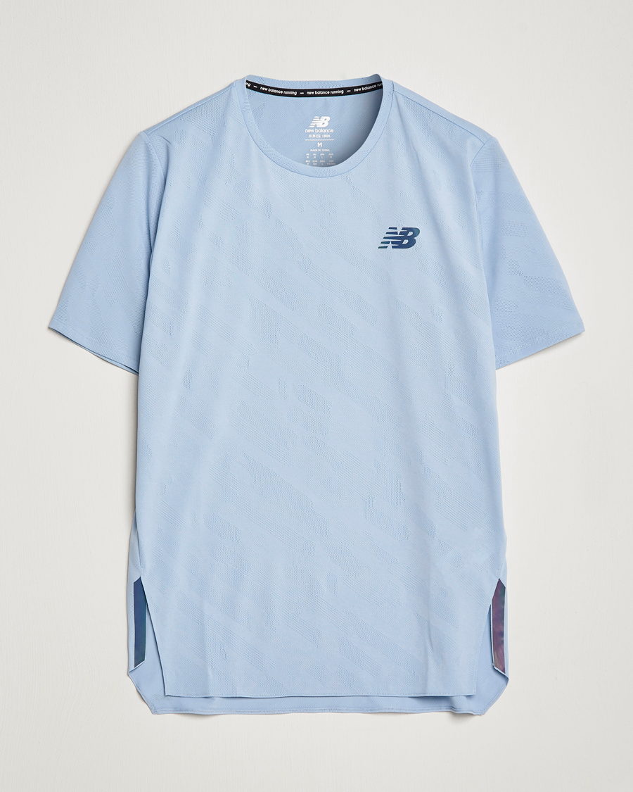 Homme | T-shirts | New Balance Running | Q Speed Jacquard T-Shirt Light Arctic Grey