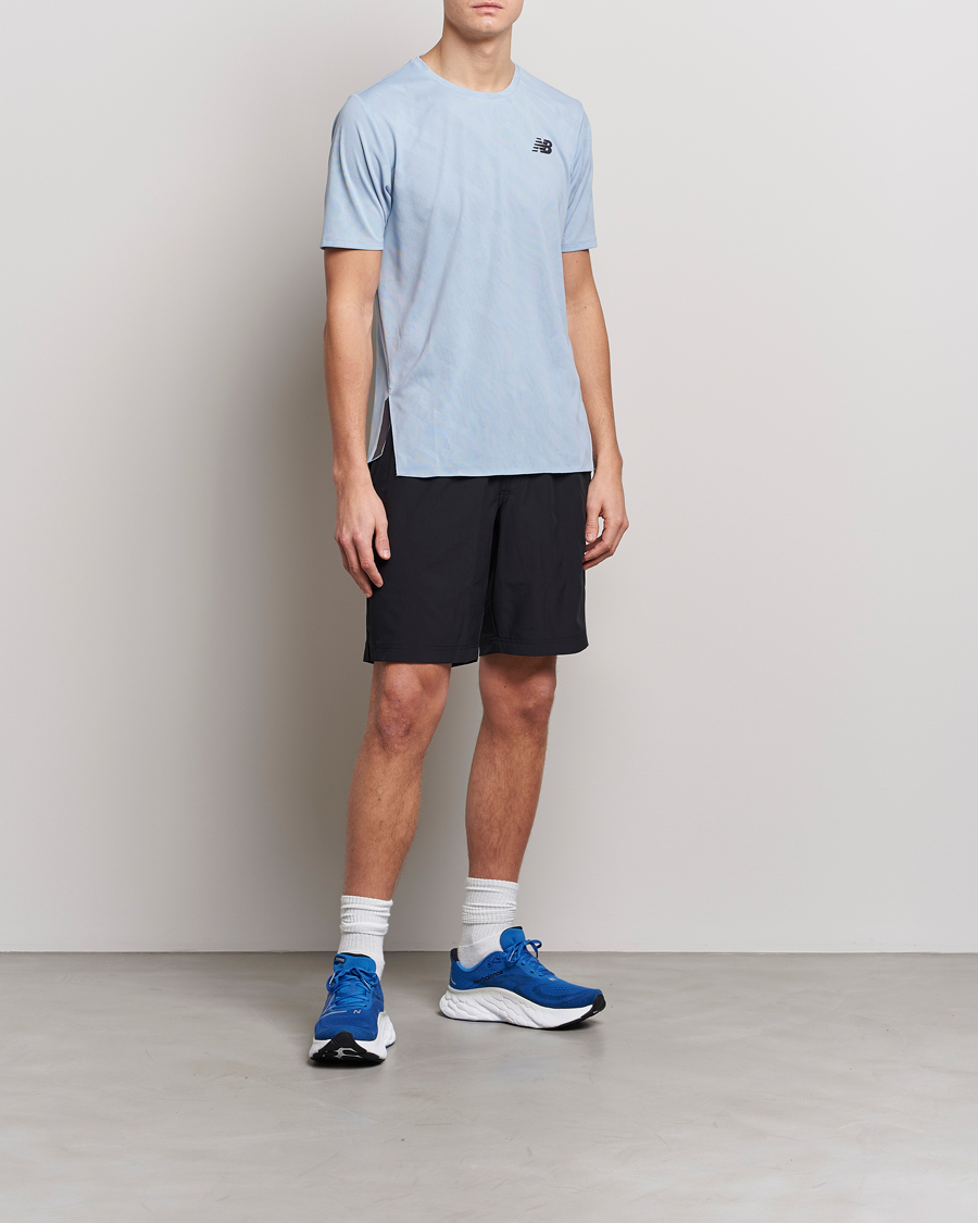 Homme | T-shirts | New Balance Running | Q Speed Jacquard T-Shirt Light Arctic Grey