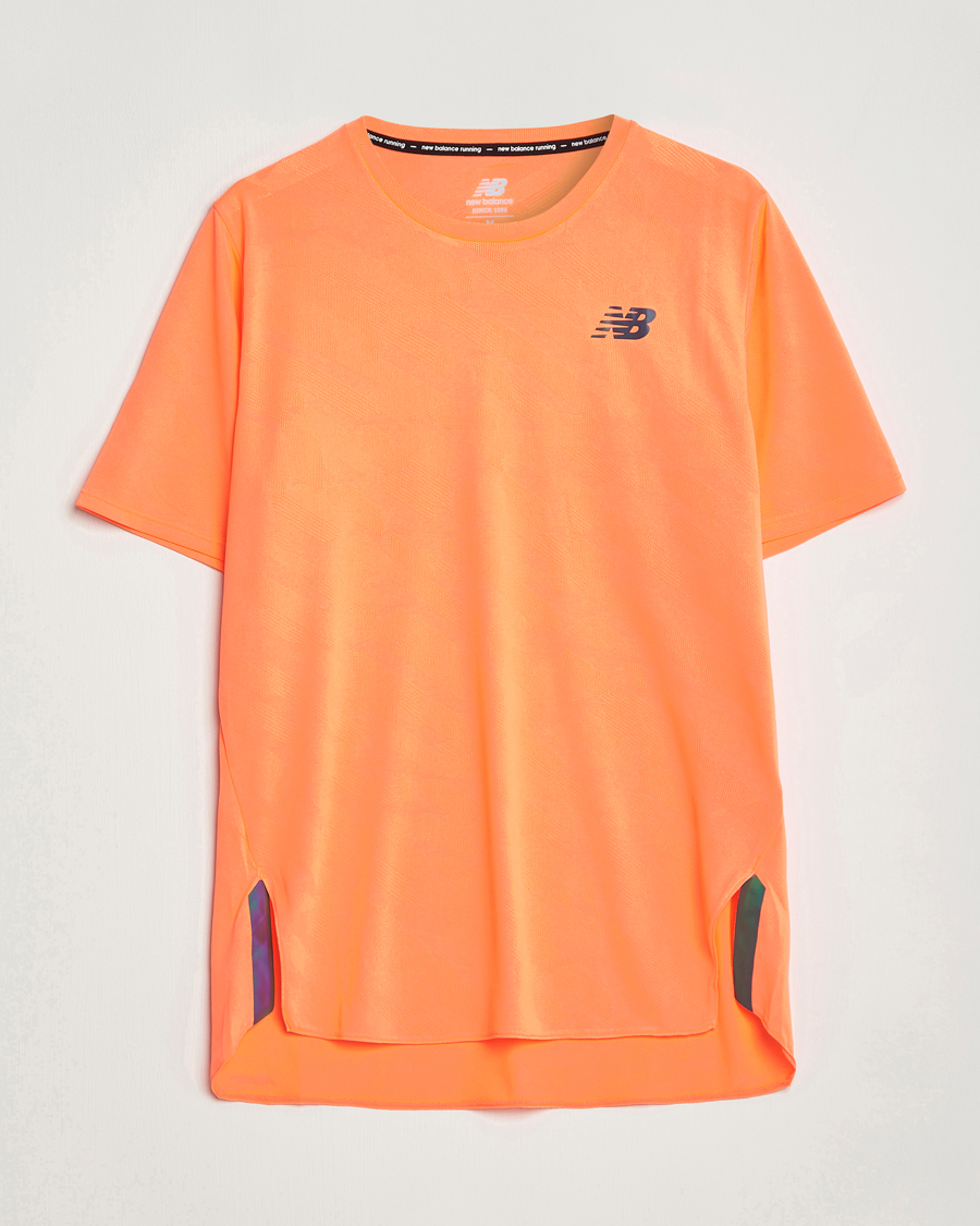 Homme | T-shirts | New Balance Running | Q Speed Jacquard T-Shirt Neon Dragonfly
