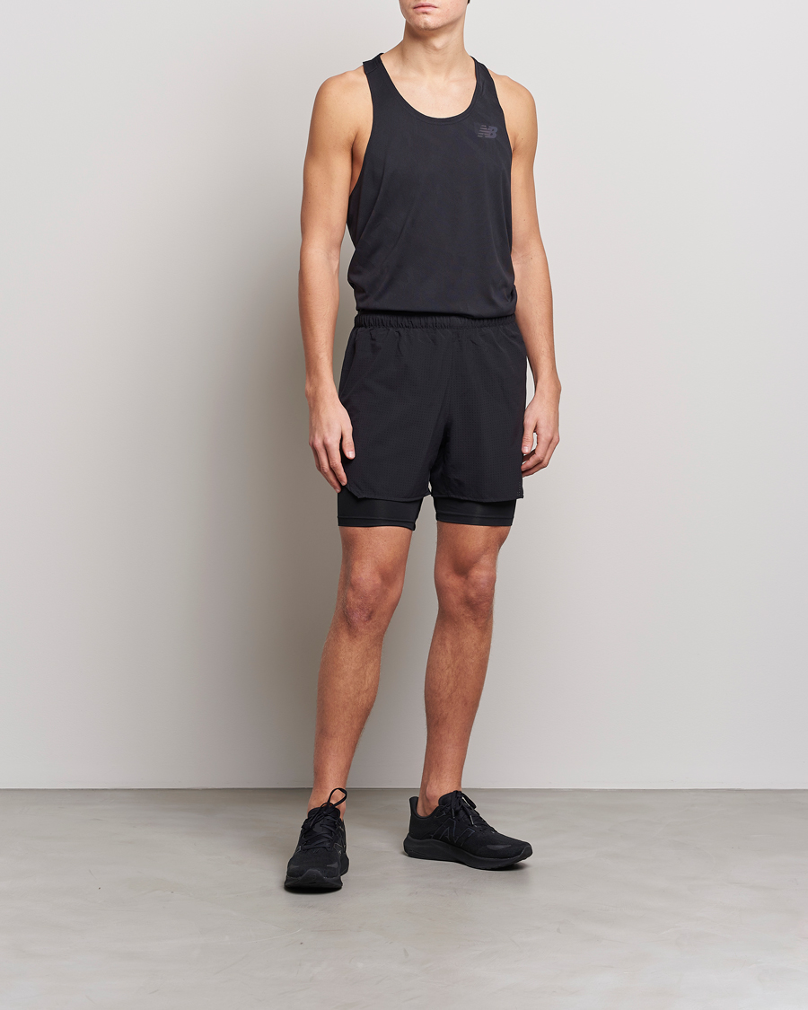 Homme | T-shirts | New Balance Running | Q Speed Jacquard Singlet Black