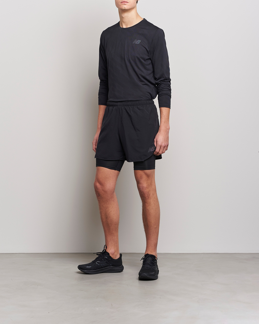Homme | Shorts | New Balance Running | Q Speed 2 in 1 Shorts Black