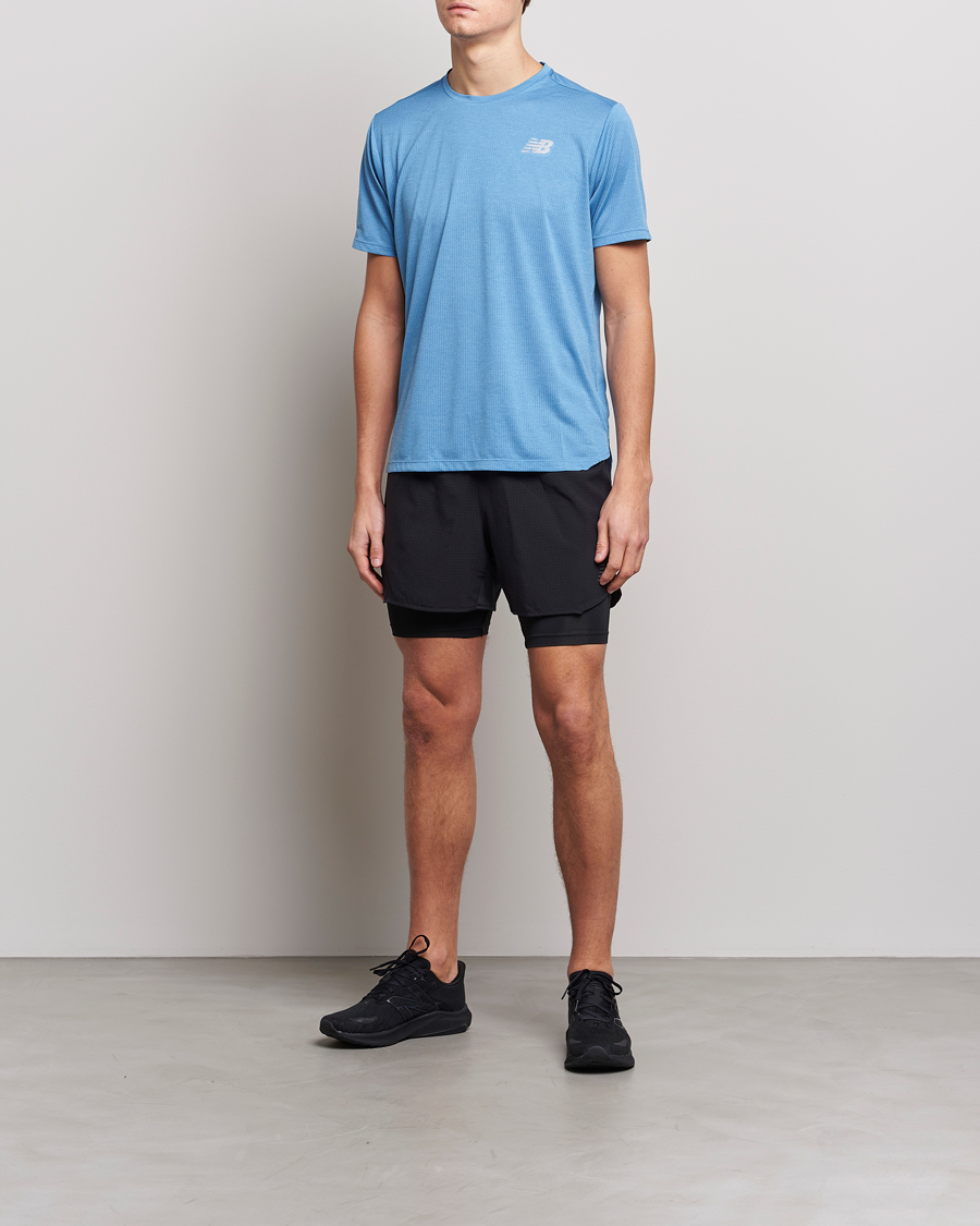 Homme | T-shirts | New Balance Running | Impact Run T-Shirt Heritage Blue