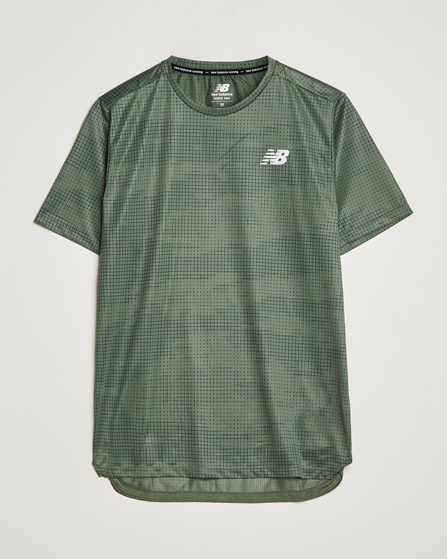 Homme | T-shirts | New Balance Running | Impact Run T-Shirt Deep Olive