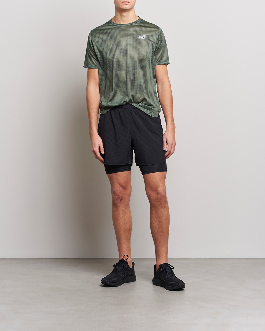 Homme | T-shirts | New Balance Running | Impact Run T-Shirt Deep Olive