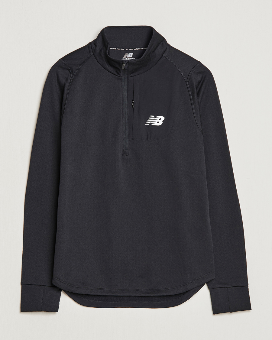 Homme | Pulls Et Tricots | New Balance Running | NB Heat Grid Half Zip Black