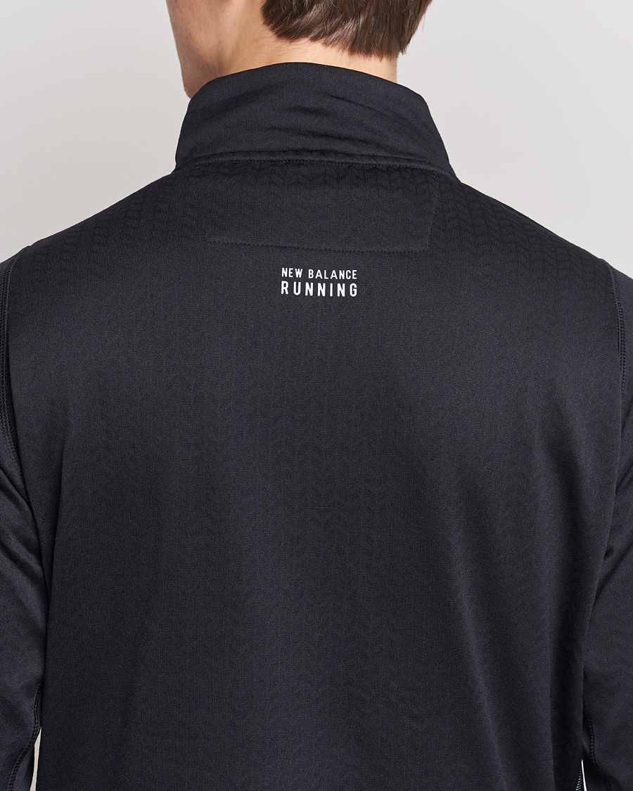 Homme | Pulls Et Tricots | New Balance Running | NB Heat Grid Half Zip Black