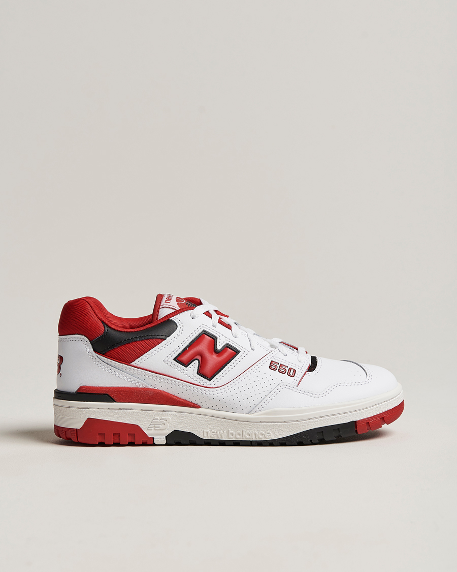 Homme | New Balance 550 Sneakers White/Red | New Balance | 550 Sneakers White/Red